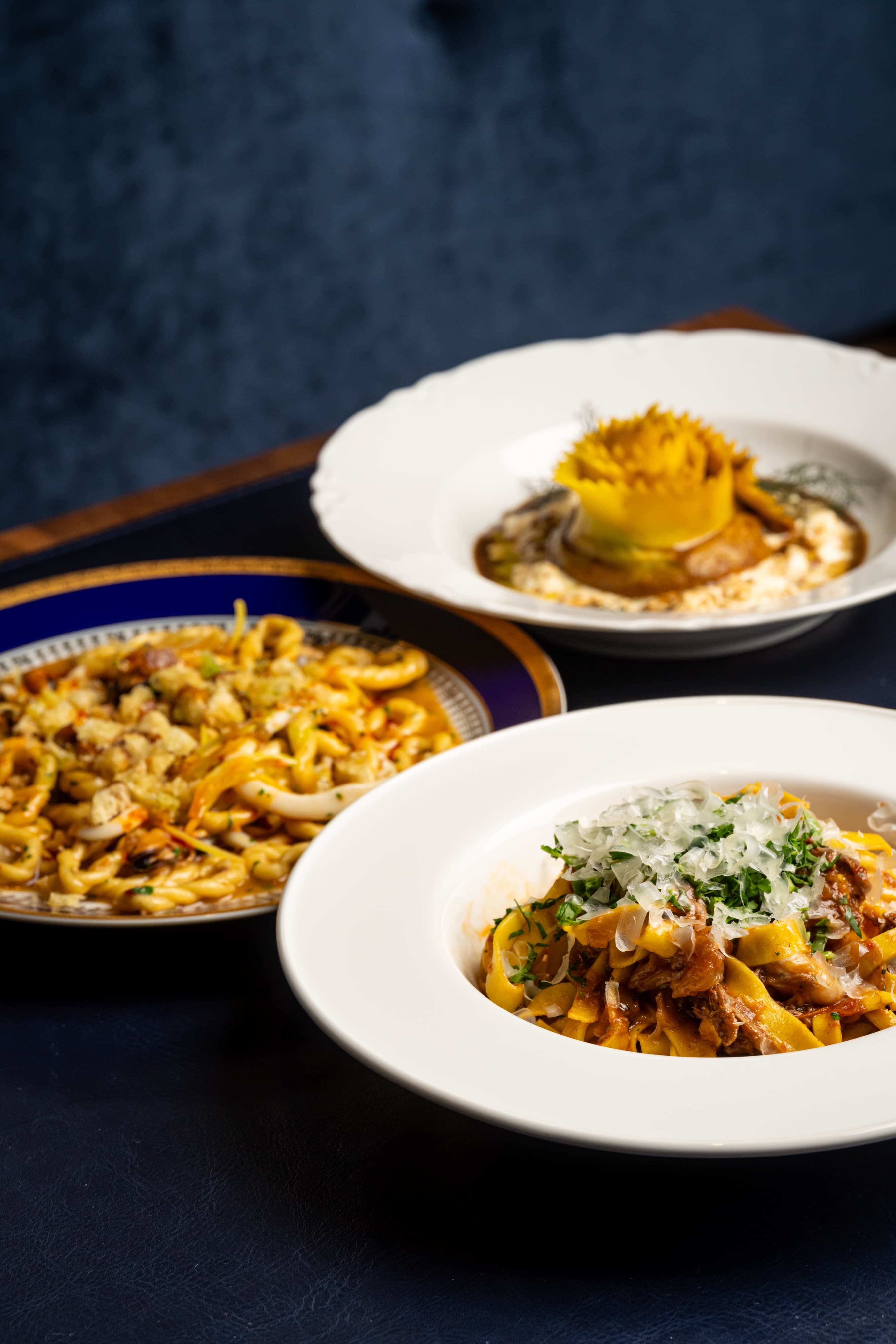 A spread of handmade pasta dishes for Pastalicious