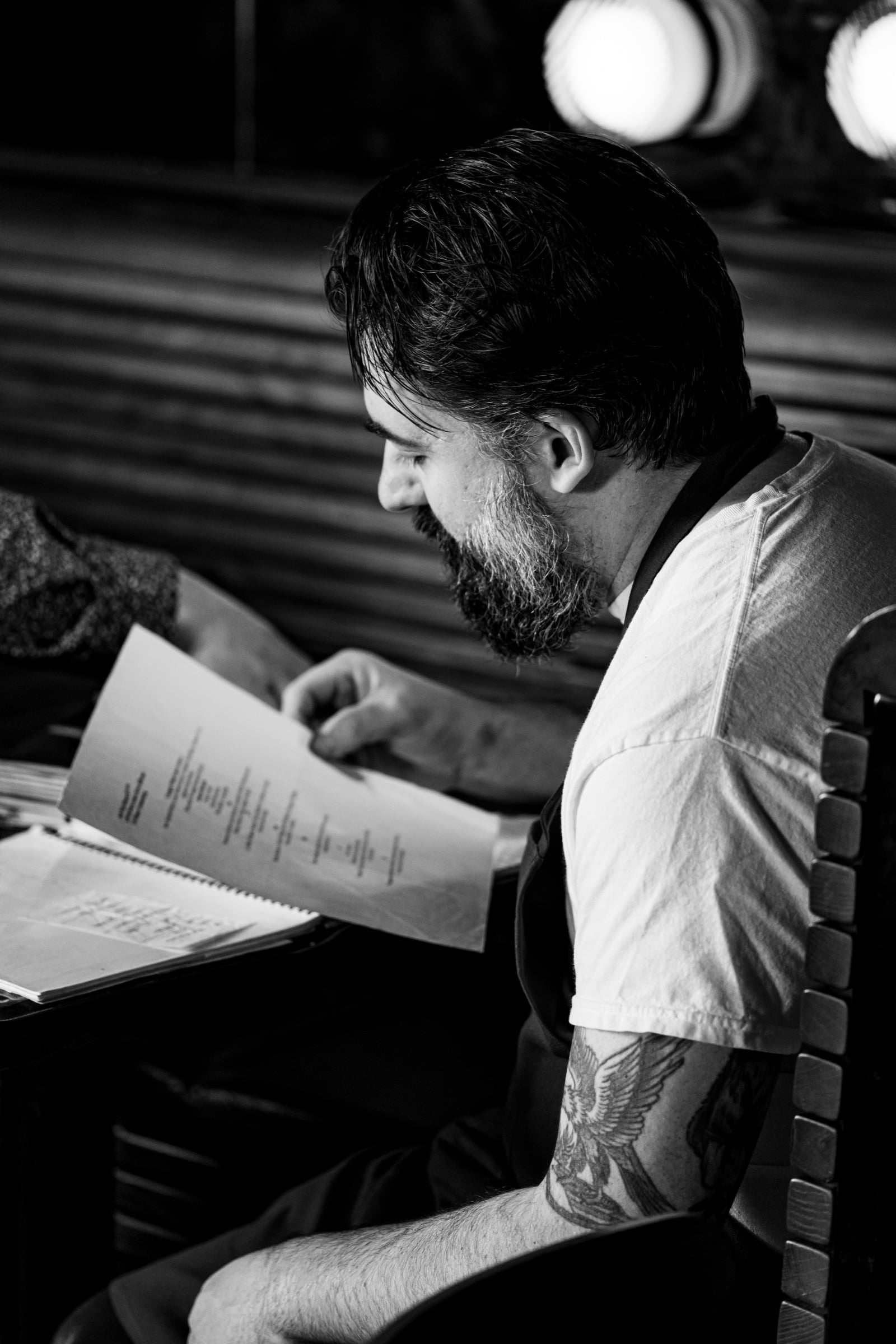 Chef Michael Angeloni studying his craft